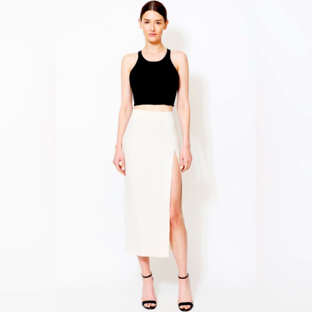 Jean Paul Gaulttier White Linen Women's Skirt